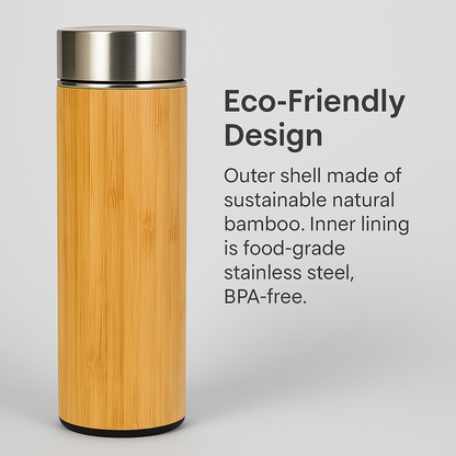 Bamboo Thermos Bottle – Eco-Friendly