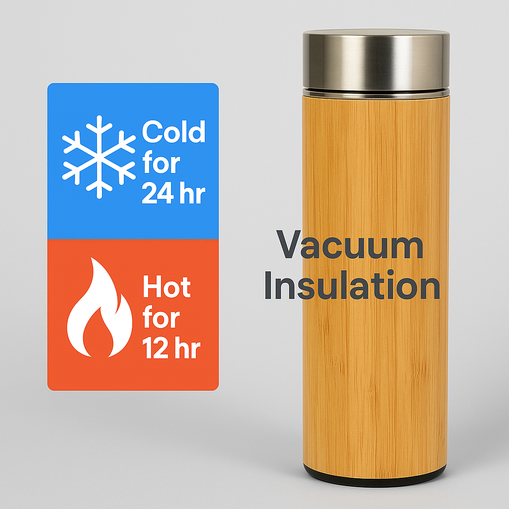 Bamboo Thermos Bottle – Eco-Friendly