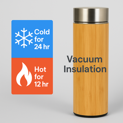 Bamboo Thermos Bottle – Eco-Friendly