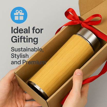 Bamboo Thermos Bottle – Eco-Friendly