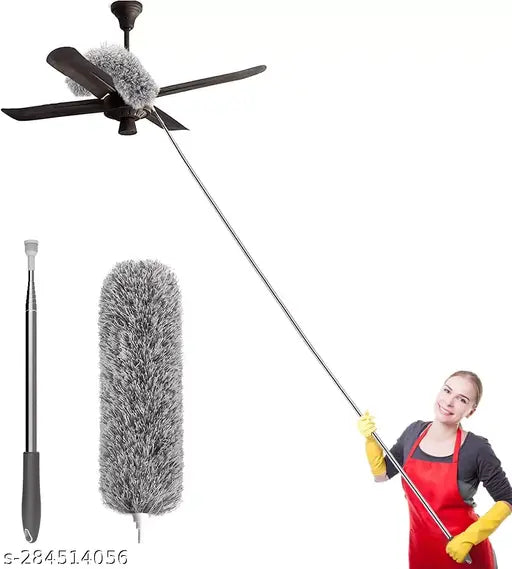 Telescopic Duster With Bendable Head for Ceiling Fans & High Areas