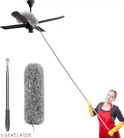 Telescopic Duster With Bendable Head for Ceiling Fans & High Areas